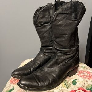 Dingo 1969 black tall leather boots